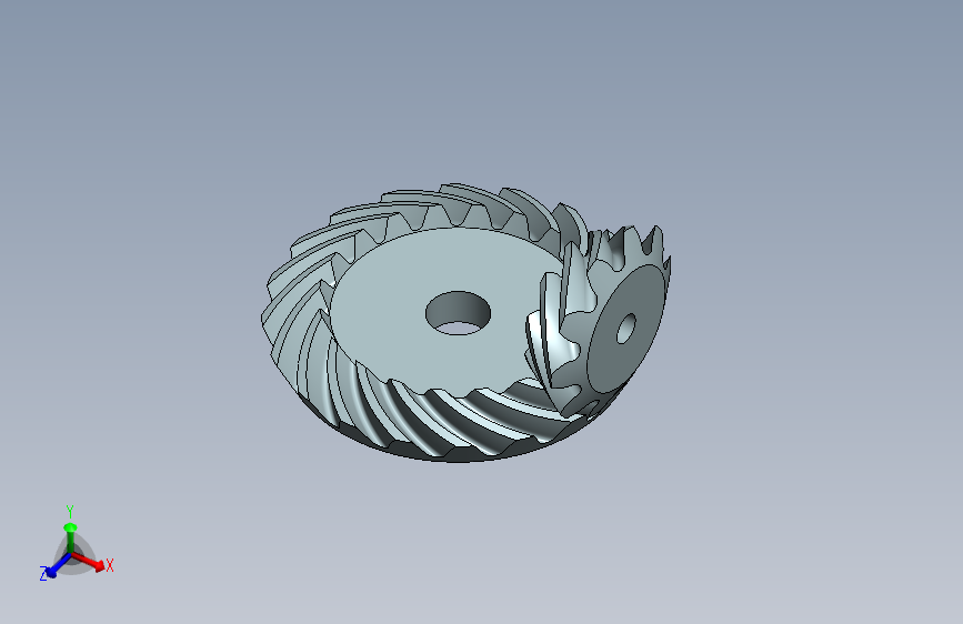 G081665-螺旋锥齿轮 1-2=齿轮变速箱减速机差速器