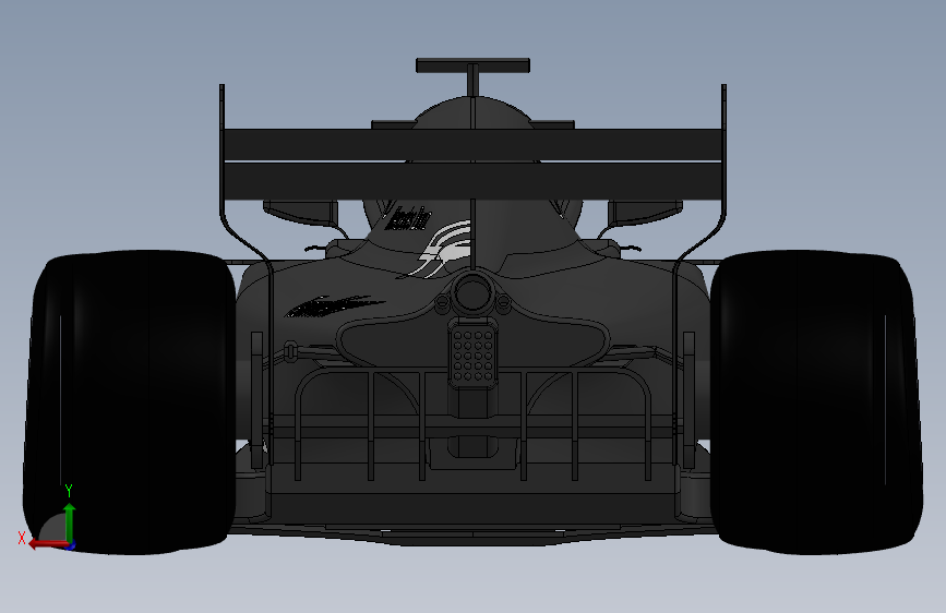 梅赛德斯F1概念车 背面视图