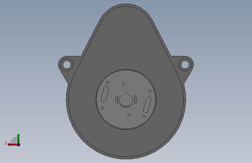 G083308-旋转编码器电机 200 rpm - 5 kg.cm=齿轮变速箱减速机差速器 背面视图