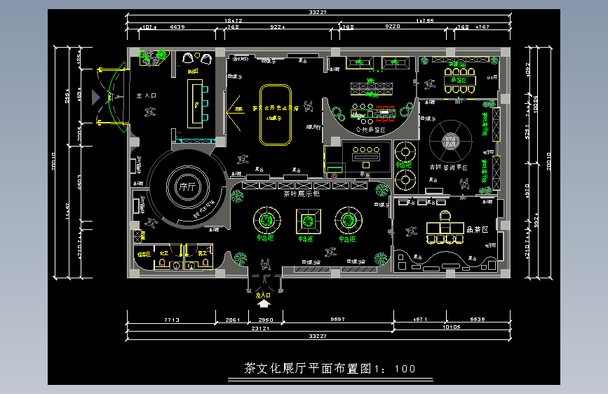 16茶文化展厅设计图1.1dwg