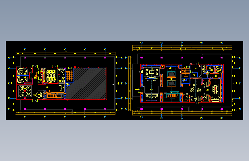 展厅平面方案cad(2)