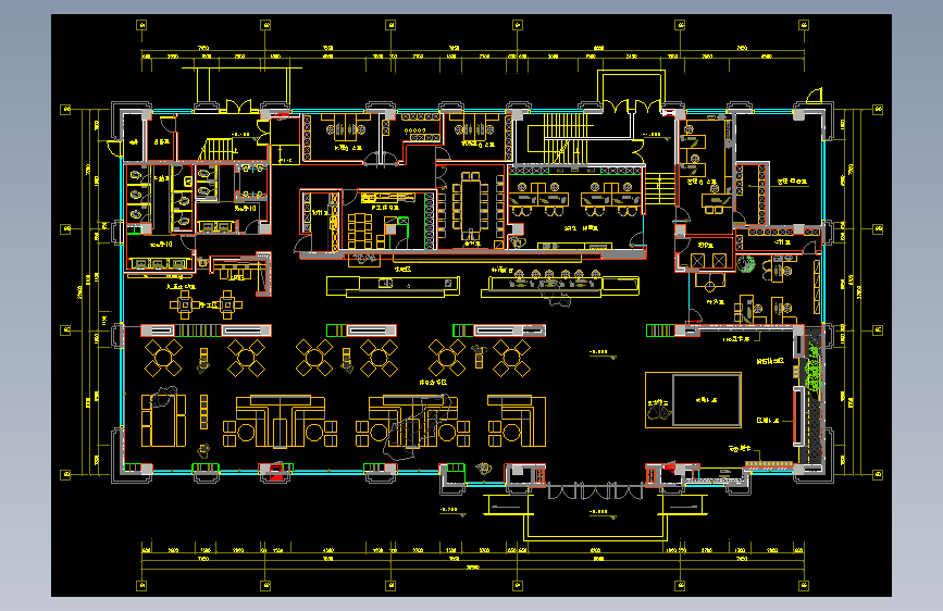 展厅平面方案cad(3)