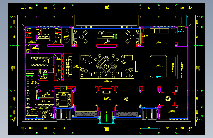 展厅平面方案cad(4)