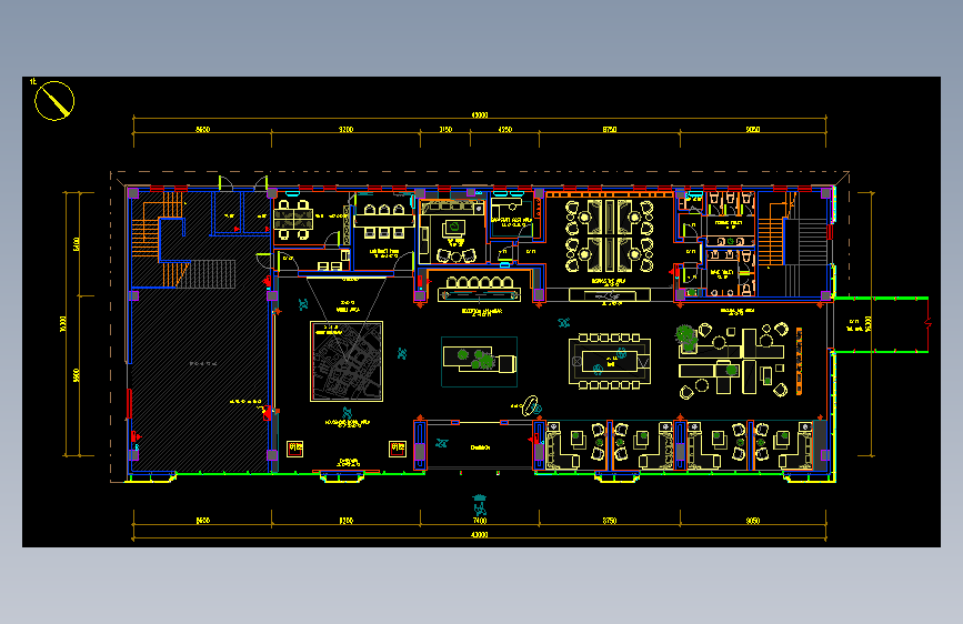 展厅平面方案cad(6)