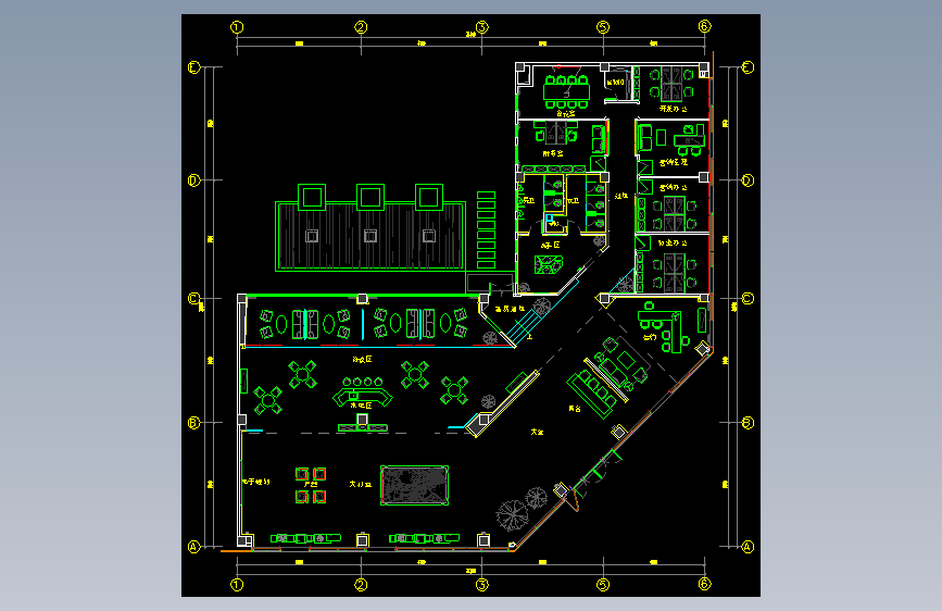 展厅平面方案cad(7)