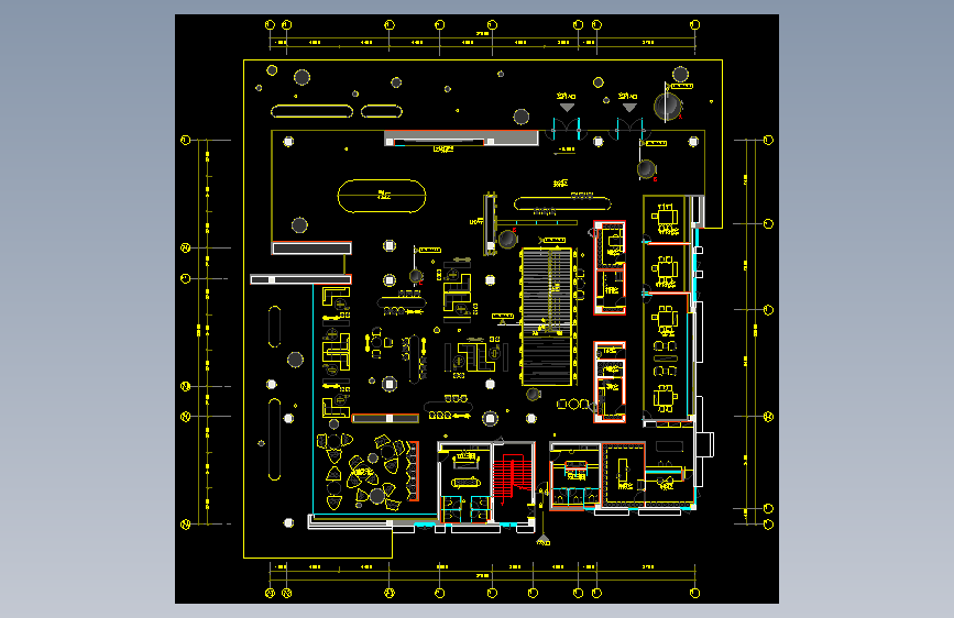 展厅平面方案cad(11)