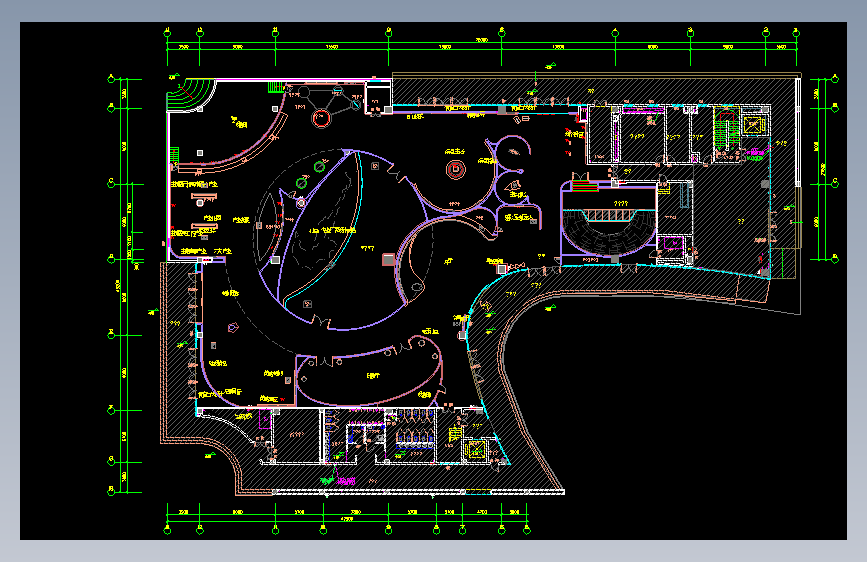 展厅平面方案cad(17)