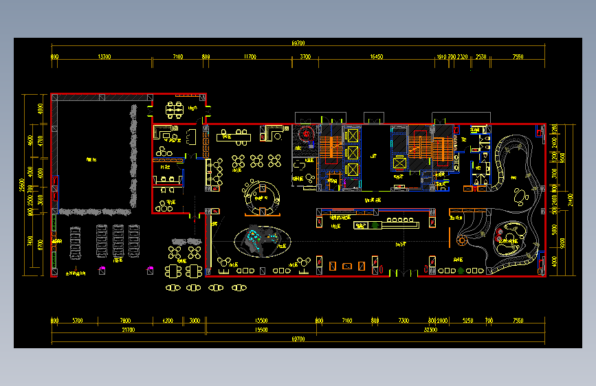 展厅平面方案cad(24)