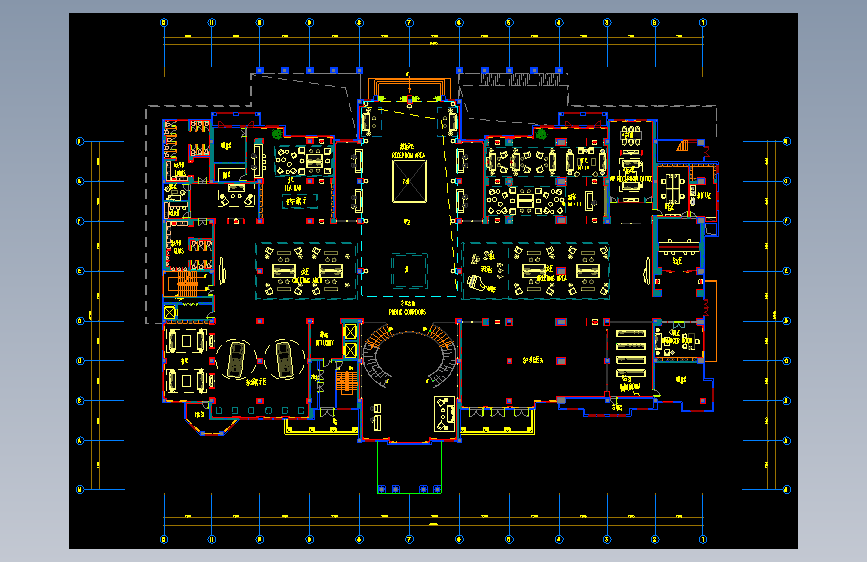 展厅平面方案cad(25)