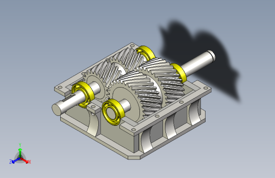 G083658-在 Inventor 2024 设计的变速箱=齿轮变速箱减速机差速器