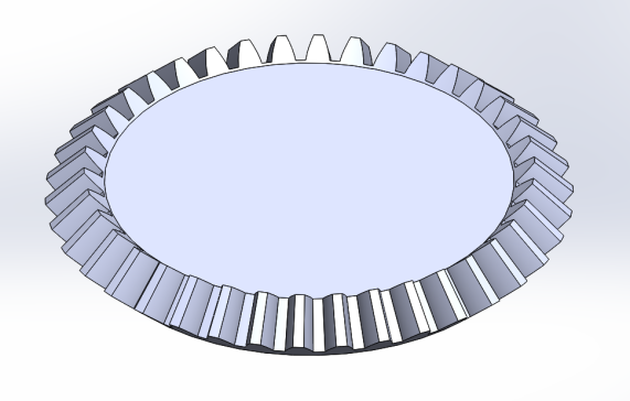 G083659-在 SolidWorks 2015+ 中使用方程驱动的直齿锥齿轮渐开线齿轮=齿轮变速箱减速机差速器