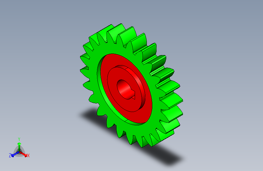 G083670-在Pro_ENGINEER 5.0中设计的齿轮=齿轮变速箱减速机差速器