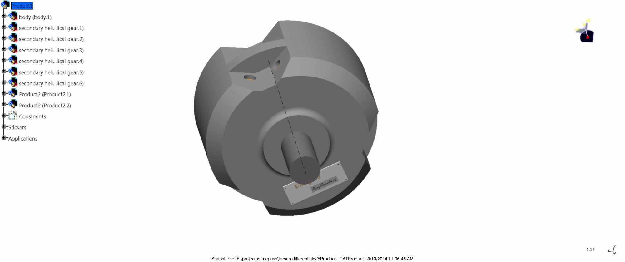 G084438-托森差速器 (5)=差速器