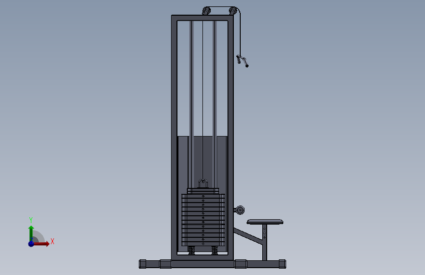 Assem2=健身器材_SOLIDWORKS 2024_模型图纸下载 – 懒石网