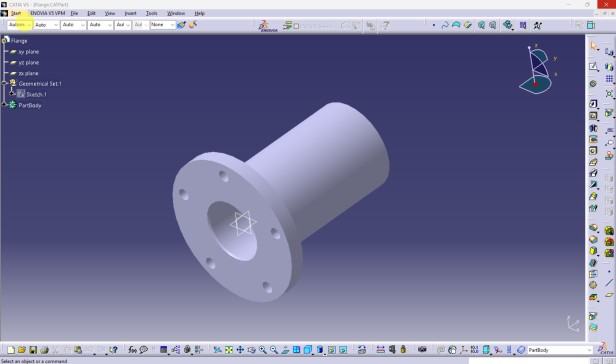 CATIA V5 初级练习 – 垫片、口袋、倒角和边缘倒圆（STEP_CATPart）