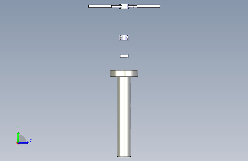 G084871-轴承拉拔器 (14)=拉拔器拉马 左侧视图