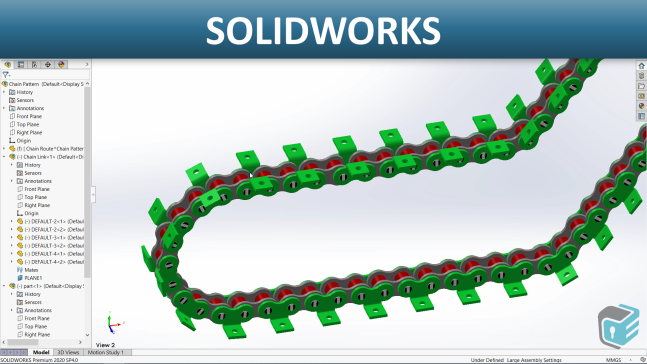 G084979-SOLIDWORKS 仿真 - 螺栓连接=链条链轮