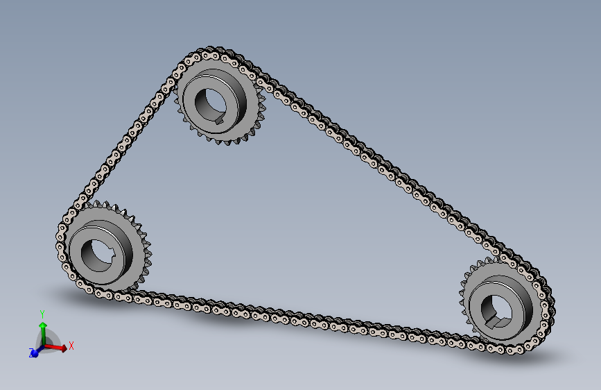 G085913-链与链轮机构设计 在Solidworks中 - 由MD RASHID=链条链轮