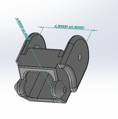 G085962-迷你电缆拖链 3D打印=链条链轮
