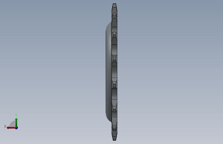 G086117-禧玛诺 16Z Nexus Ritzel=链条链轮 背面视图