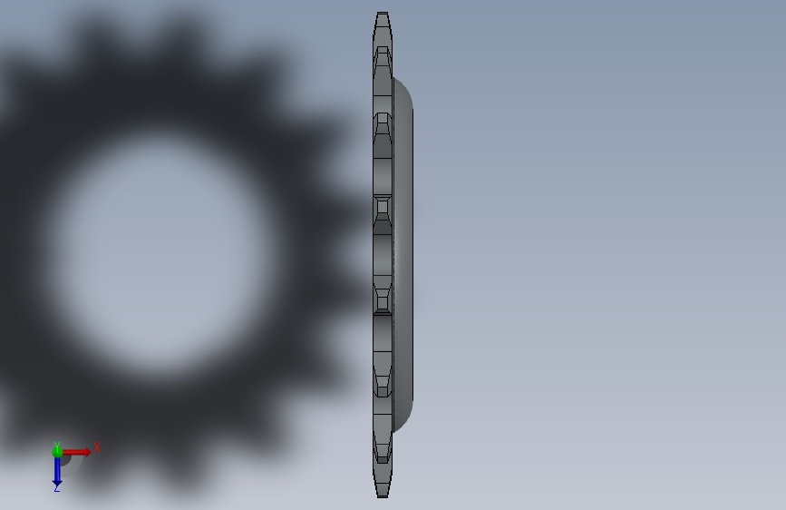 G086117-禧玛诺 16Z Nexus Ritzel=链条链轮 俯视图