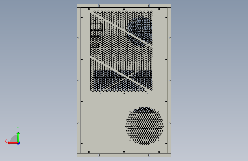 空调挂式机柜空调EA-E2000-TX10068 背面视图