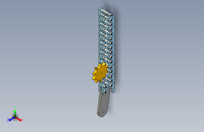G084934-FTC 由 9385 团队制造的刚性链式执行器 - 型号 2=链条链轮