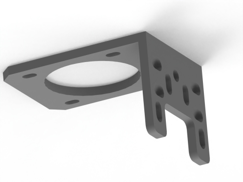 G087830-Pololu Stepper Stamped Motor Bracket=电机电动机