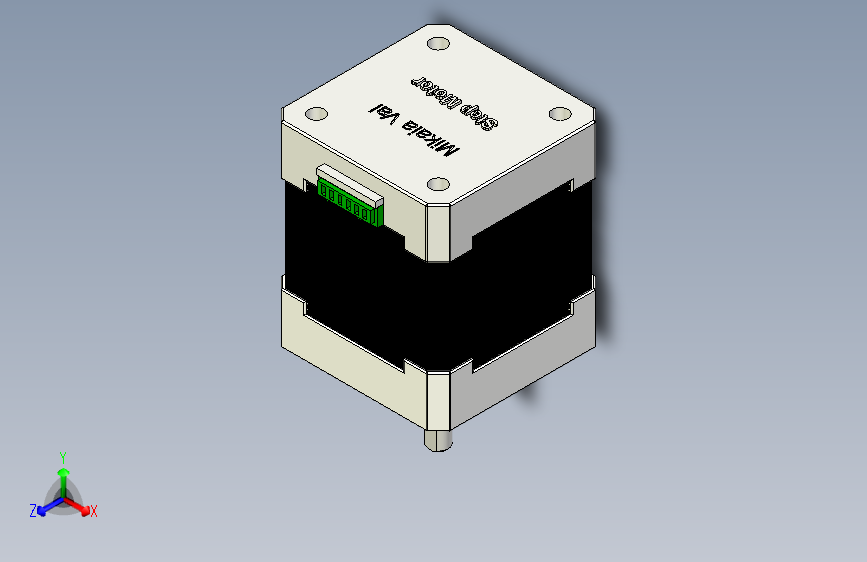 G088015-Stepper motor with FreeCAD=电机电动机舵机