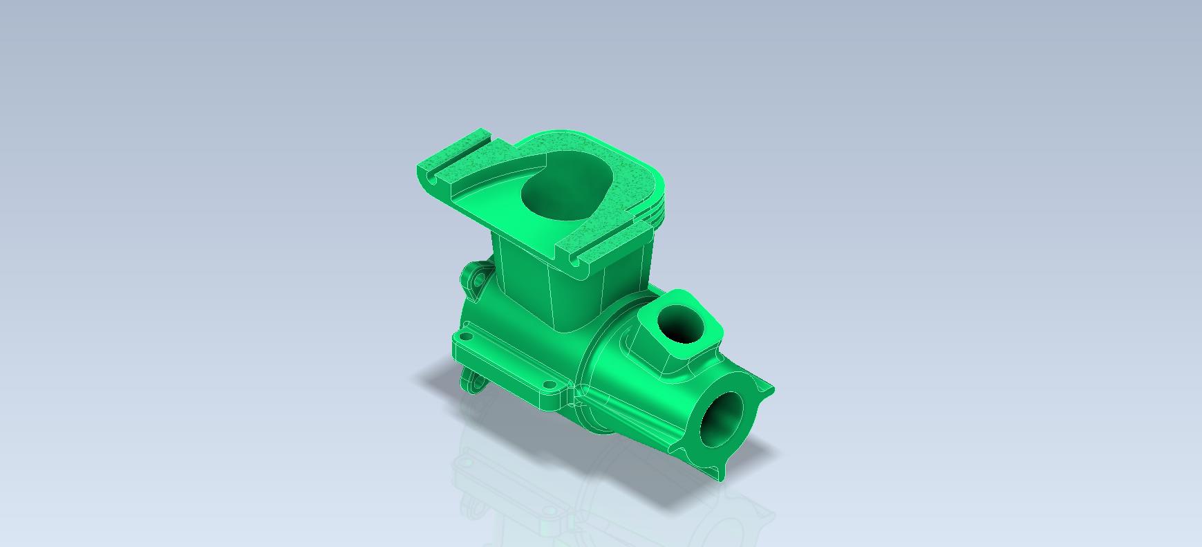 G088022-Studycadcam 3D CAD 练习 740_ 气缸体_ 气缸体_ Autodesk Inventor Pro=电机电动机舵机