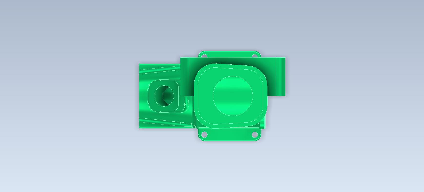 G088022-Studycadcam 3D CAD 练习 740_ 气缸体_ 气缸体_ Autodesk Inventor Pro=电机电动机舵机
