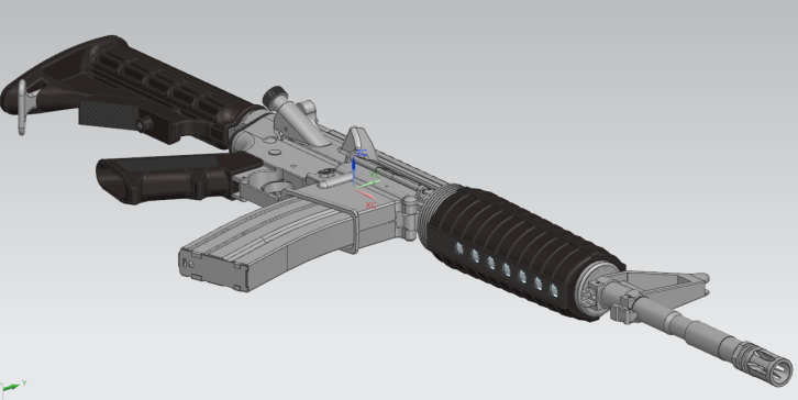AR15步枪3D模型