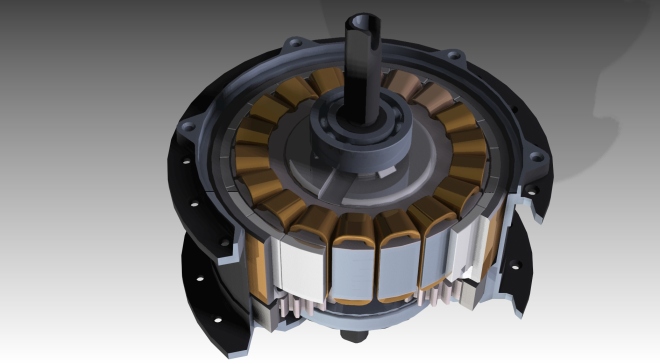 G090101-金马达 250W 齿轮毂电机 用于前自行车轮（Minimotor）=电机电动机舵机