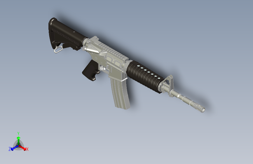 AR15步枪3D模型