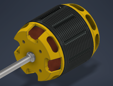 G090857-蝎子 HKII-4530-540kv 6mm 55mm=电机电动机舵机