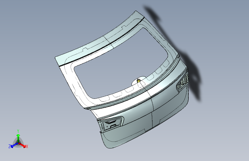 G058008-后门总成=汽车车身车门引擎盖