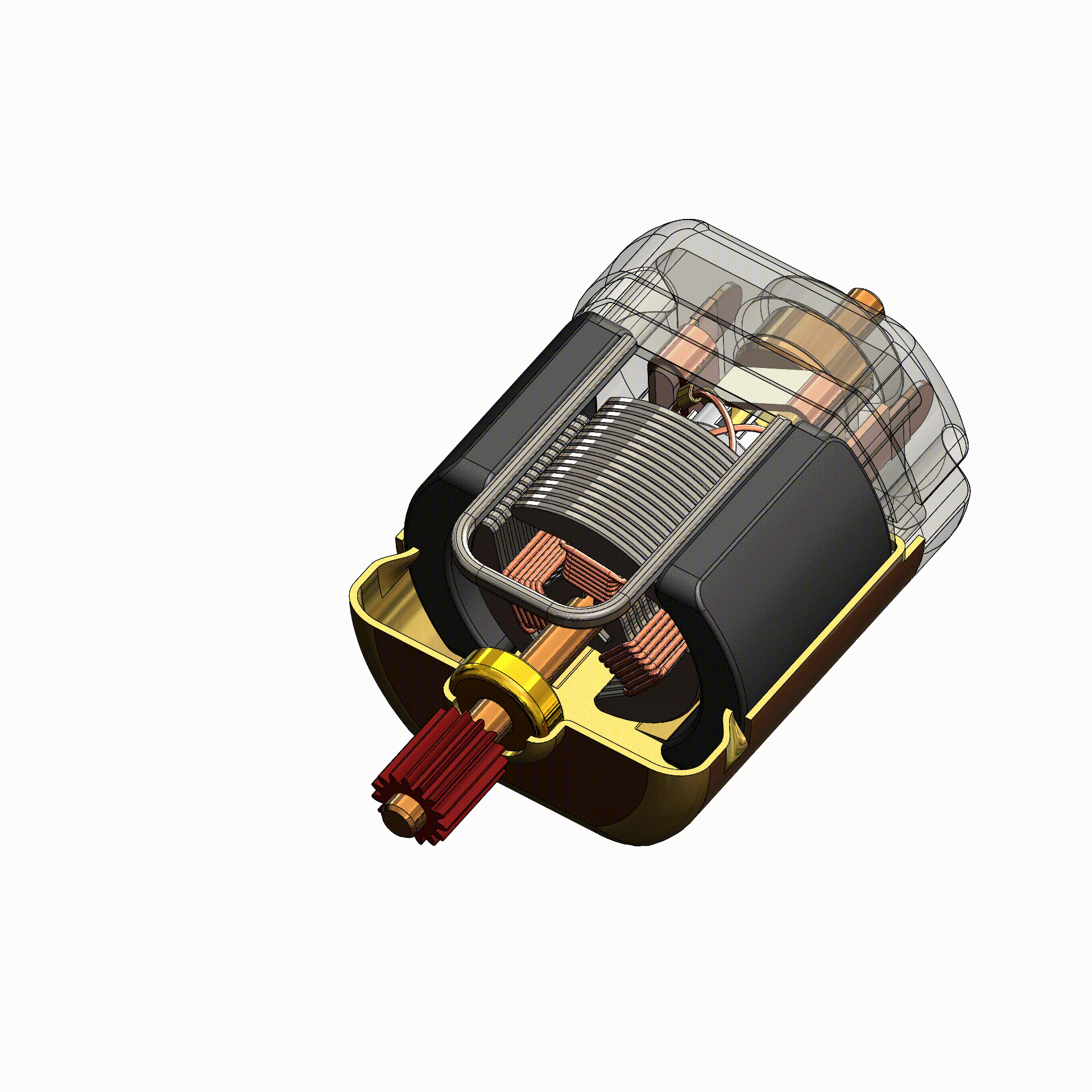 G091337-直流电机（SolidWorks 2018）=电机电动机舵机