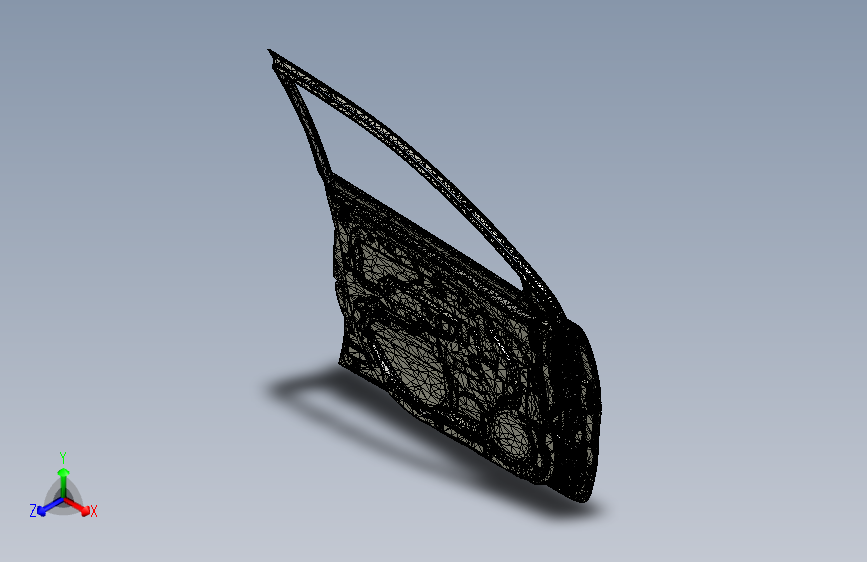 G058135-3D扫描车门=汽车车身车门引擎盖