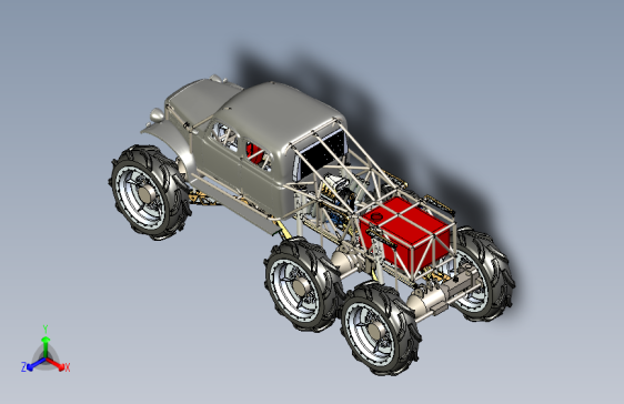 G058247-SLINGER+超级泥浆卡车+6x6+动力车=卡车吊车