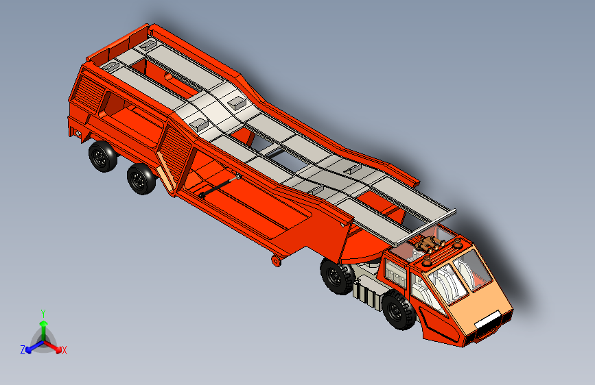 G058269-Автовоз.+Игрушка.+_+汽车运输卡车。玩具车。=卡车吊车
