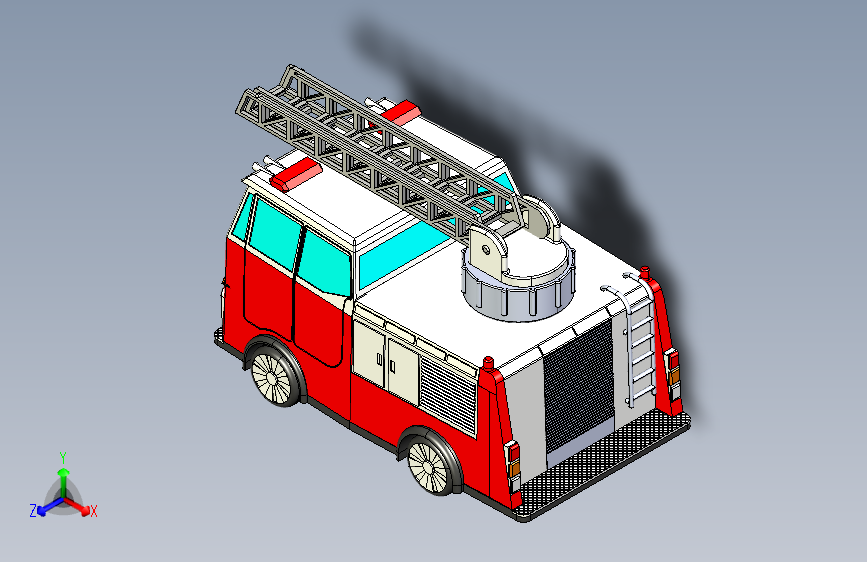 G058875-玩具消防车+(1)=卡车吊车