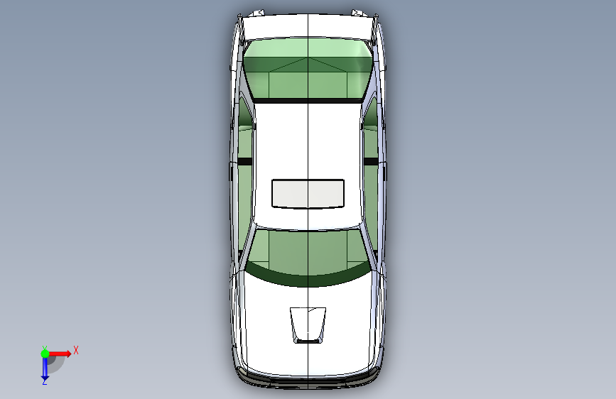 G059877-标致309轿跑车习惯=汽车轿车SUV 俯视图