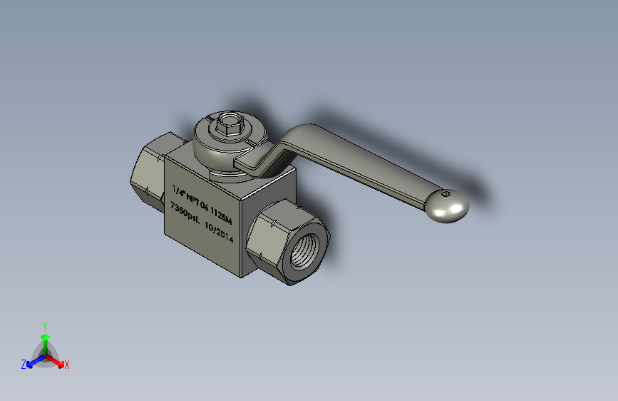 BALLVALVE7350psi0250NPT
