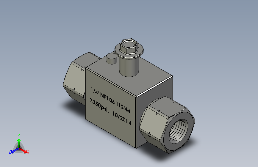 BallValveBody0250NPT7350psi