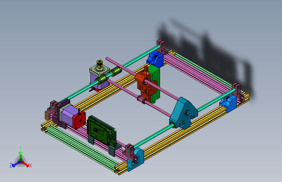 便捷式小型悬臂式二轴小型镭射雕刻机