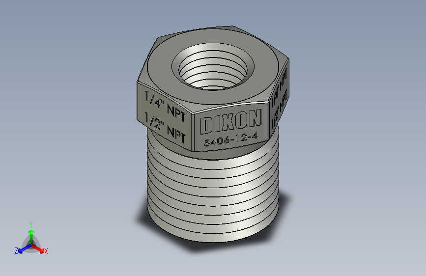 FittingDixon0500NPTto0250NPT