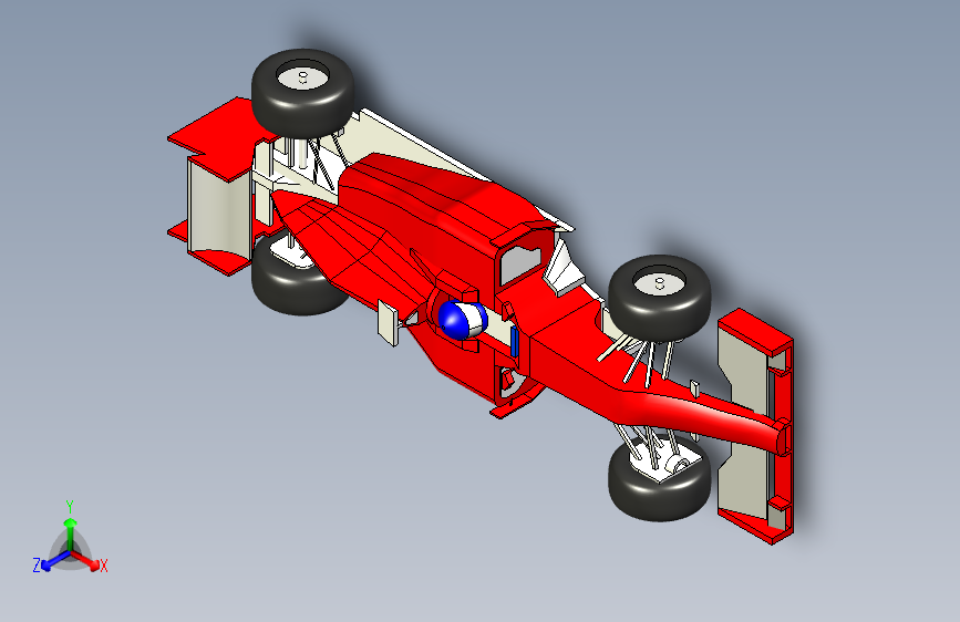 G060143-法拉利+F-1+赛车+AutoCAD+文件+(.dwg+格式)=汽车轿车SUV
