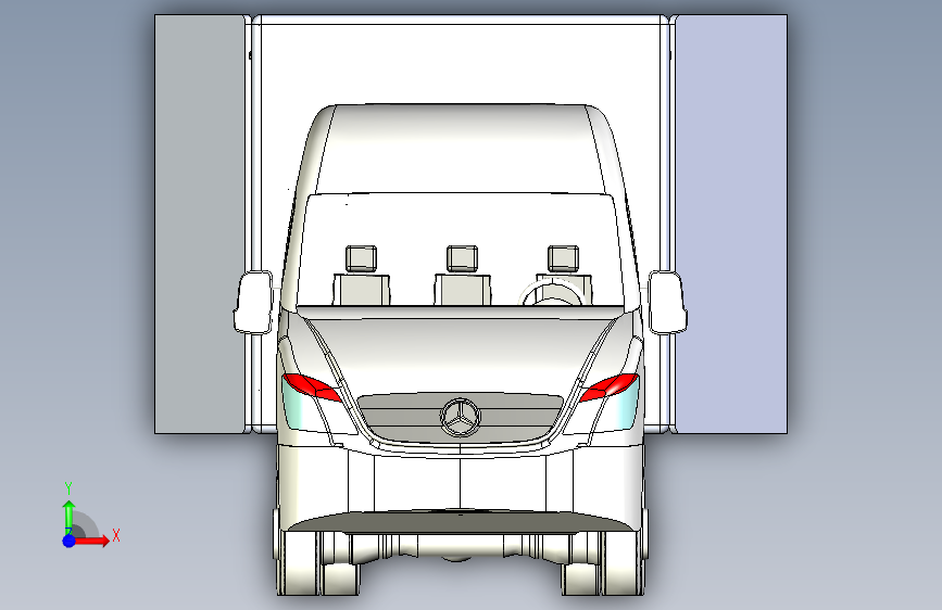G060252-服务车=汽车轿车SUV 正面视图