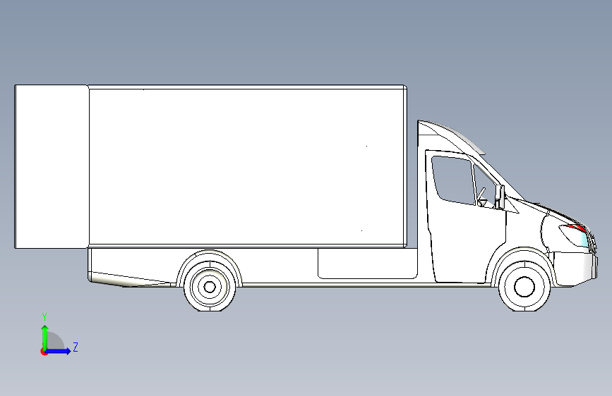 G060252-服务车=汽车轿车SUV 左侧视图