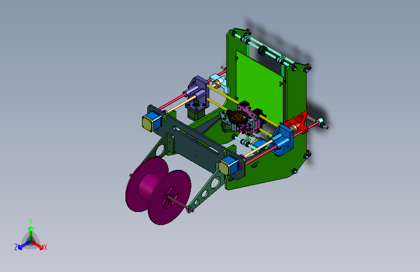 高精度桌面静音玩具3D打印机